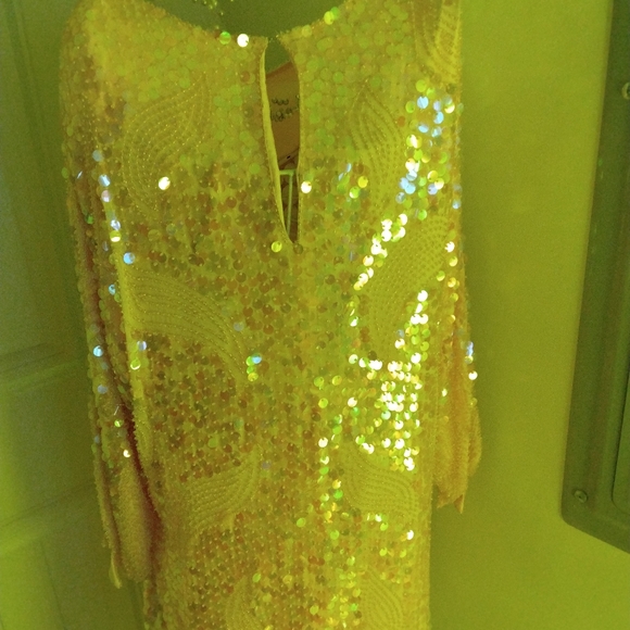 Adidas Yellow Sequin Dress - Picture 2 of 4